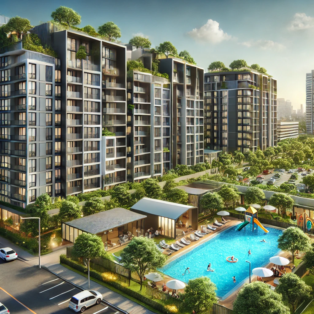 Modern condominium with family-friendly amenities at Residensi Madani Desa Tasik